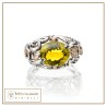 Anello Polvere di Stelle cupola pietra giallo | Gioielli De Nobili